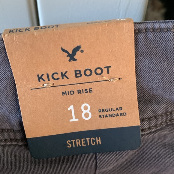 American Eagle sz 18 kick boot pants nwt mid rise - Picture 10 of 10